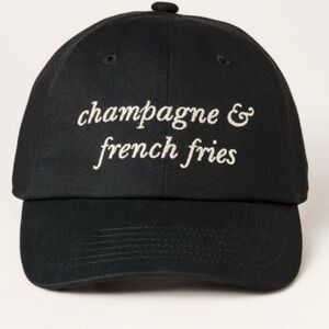 Kate Spade x target champagne & French fries baseball cap hat NWT